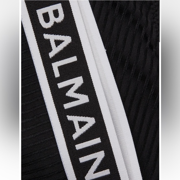 Balmain Logo Band Rib Knit Brief - Picture 5 of 10